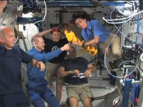 Space Junk Buzzes Station as Astronauts Sleep